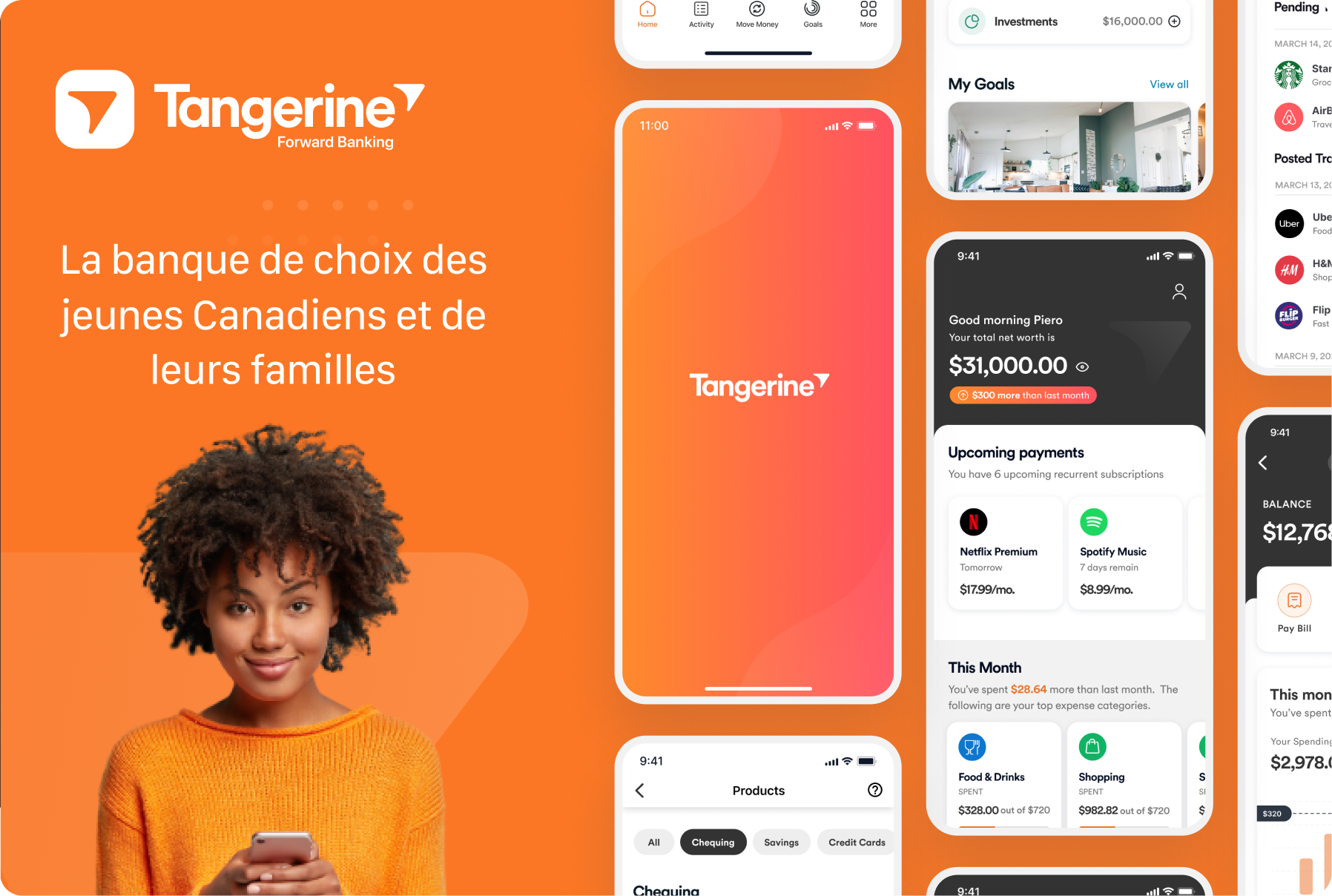 Tangerine design hero