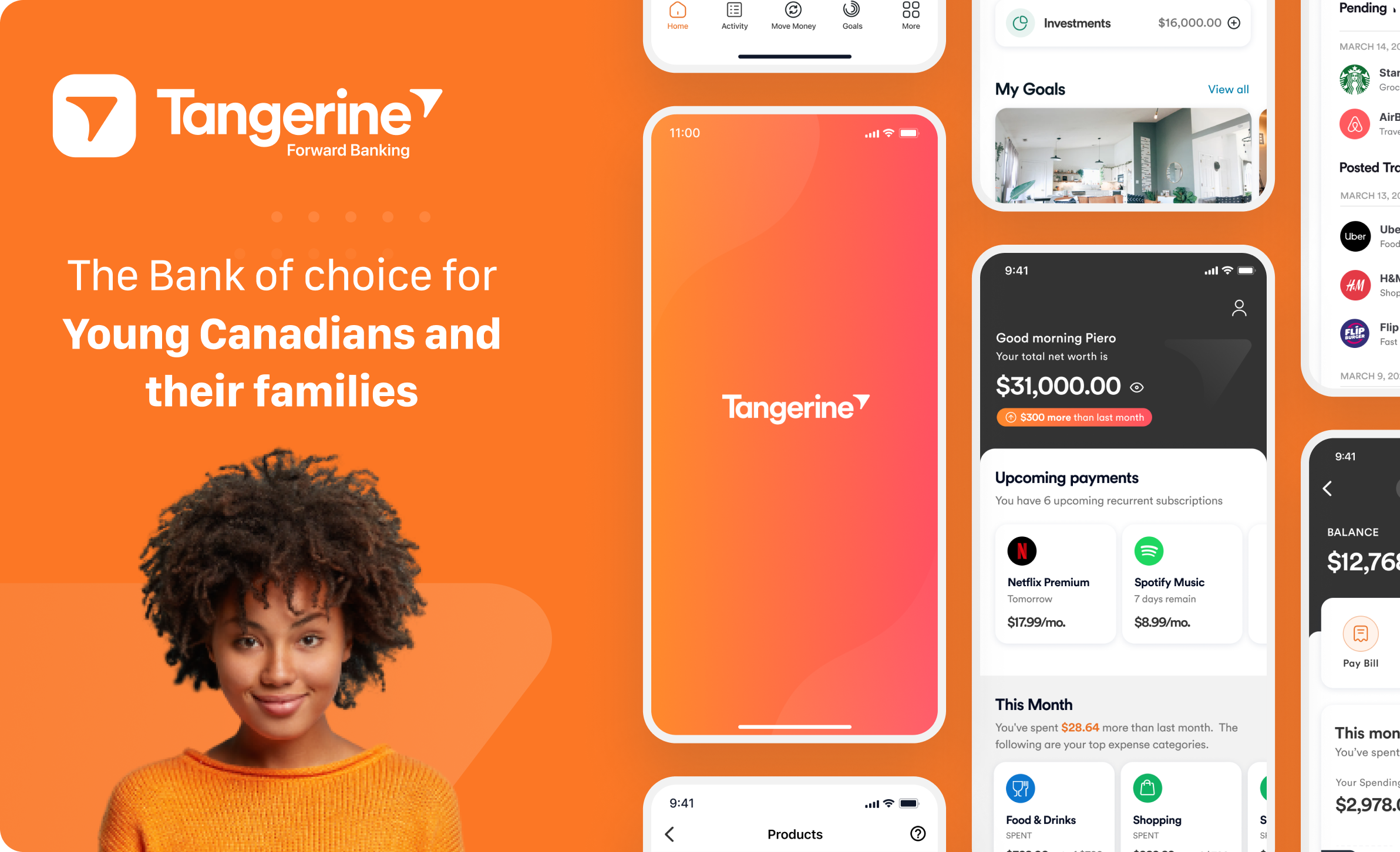 Tangerine design hero